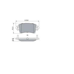 Тормозные колодки Bosch 0 986 494 043 Фото 3