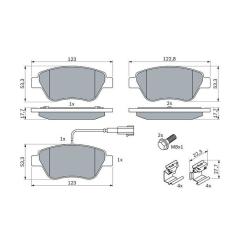 Тормозные колодки Bosch 0 986 494 113 Фото 1