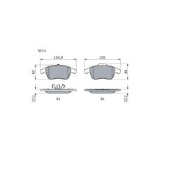 Тормозные колодки Bosch 0 986 494 401 Фото 6