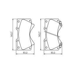 Тормозные колодки Bosch 0 986 494 449 Фото 1