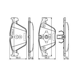 Тормозные колодки Bosch 0 986 494 549 Фото 1
