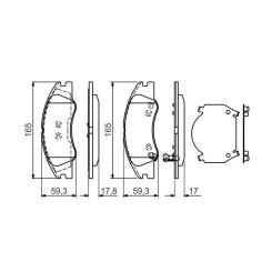 Тормозные колодки Bosch 0 986 494 577 Фото