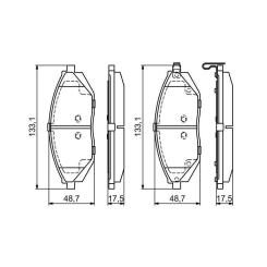 Тормозные колодки Bosch 0 986 494 684 Фото