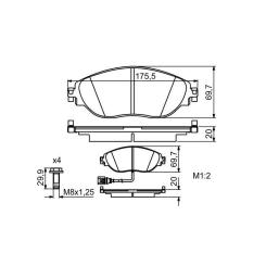 Тормозные колодки Bosch 0 986 494 704 Фото 5