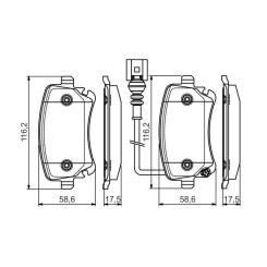 Тормозные колодки Bosch 0 986 495 094 Фото 3