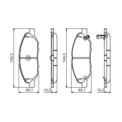 Тормозные колодки Bosch 0 986 495 133 Фото