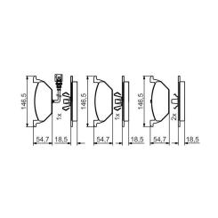Тормозные колодки Bosch 0 986 495 213 Фото