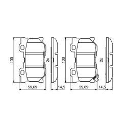 Тормозные колодки Bosch 0986494863 Фото