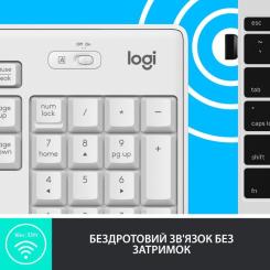 Комплект Logitech MK295 Silent UA Off-White Фото 4