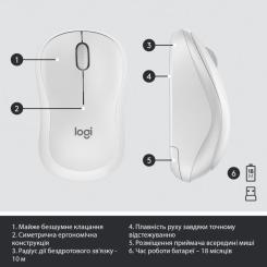 Комплект Logitech MK295 Silent UA Off-White Фото 6