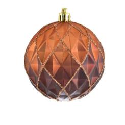 Елочная игрушка YES! Fun Ромб коричневий 8 см Фото