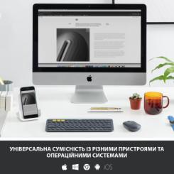 Клавиатура Logitech K380 Multi-Device Bluetooth UA Graphite Фото 3