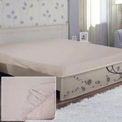 Простынь Ярослав на резинке бязь 08 серый 200х180х20 Фото