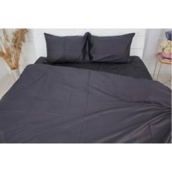 Простынь MirSon Сатин Premium 0240 Iron grey 180х220 см Фото 1