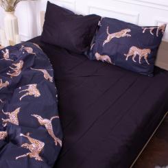 Простынь MirSon Сатин Premium 22-1143 Perrayn 220x240 см Фото