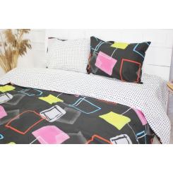 Простынь MirSon Сатин Premium 22-1157 Toinet 150x220 см Фото 1