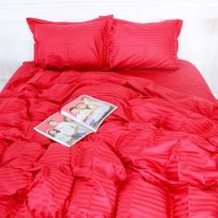Пододеяльник MirSon Satin Stripe 30-0018 Red 160х220 см Фото