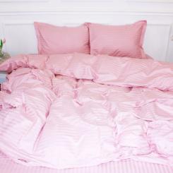 Пододеяльник MirSon Satin Stripe 30-0007 Pink 175х210 см Фото