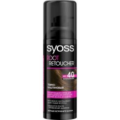Тонирующий спрей Syoss Root Retoucher Темно-каштановый 120 мл Фото