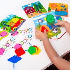 Развивающая игрушка Vladi Toys Игра-шнуровка Fisher Price Maxi-пуговицы (укр) Фото 7
