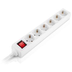 Сетевой фильтр питания REAL-EL RS-6 Protect M 5m, white Фото 2
