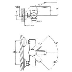 Смеситель Kroner Elbe-C050 Фото 4