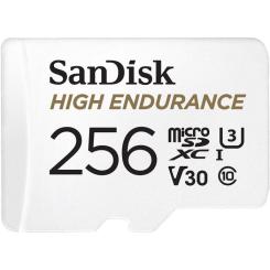 Карта памяти SanDisk 256GB microSD class 10 UHS-I U3 V30 High Endurance Фото
