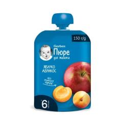 Детское пюре Gerber Яблоко и абрикос, 150 г Фото