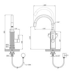 Проточный водонагреватель Kroner Volt-ESG087RSS Фото 4