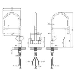 Смеситель Kroner Klassisch-ESG03815WHI Фото 8