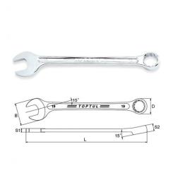 Ключ Toptul комбинированный 30мм Hi-Performance Фото 1