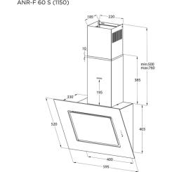 Вытяжка кухонная Pyramida ANR-F 60 S (1150) GWH Фото 7
