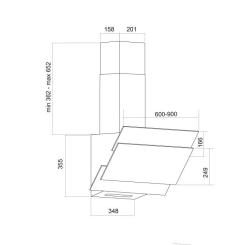 Вытяжка кухонная Pyramida MSH 60 SRC (650) GBL Фото 10