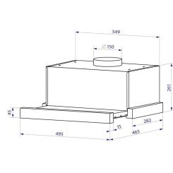 Вытяжка кухонная Minola HTL 5714 BL 1100 LED Фото 11