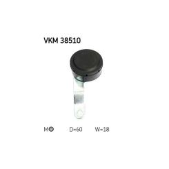 Натяжитель ремня с роликом SKF VKM 38510 Фото 2
