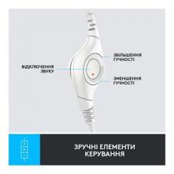 Наушники Logitech H390 USB White Фото 3
