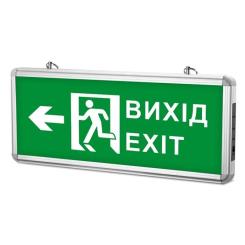 Светильник TITANUM LED аварійний ВИХІД ЗІ СТРІЛКОЮ двосторонні Фото