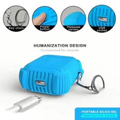 Чехол для наушников Protective i-Smile для Apple AirPods IPH1371 Blue Фото 3