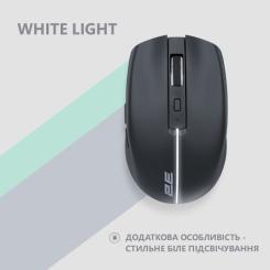 Мышка 2E MF270 Silent Rechargeable Wireless Black Фото 2