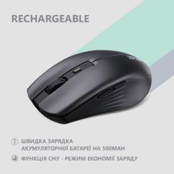 Мышка 2E MF270 Silent Rechargeable Wireless Black Фото 3