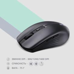 Мышка 2E MF270 Silent Rechargeable Wireless Black Фото 6