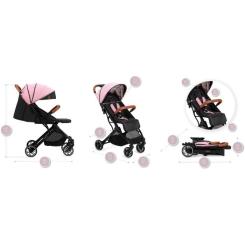 Коляска MoMi Estelle Love Black-Pink Фото 4