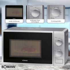 Микроволновая печь Bomann MWG 6015 CB silver Фото 2