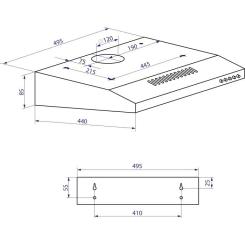 Вытяжка кухонная Minola HPL 512 BR Фото 8
