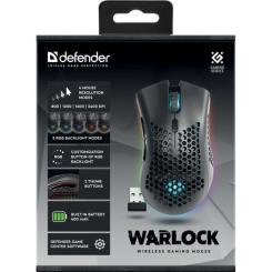 Мышка Defender Warlock GM-709L RGB Wireless Black Фото 8