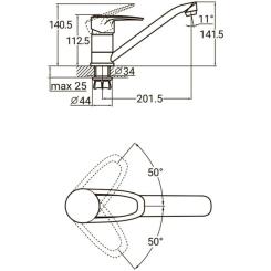 Смеситель AQUATICA MJ-1B235C Фото 4