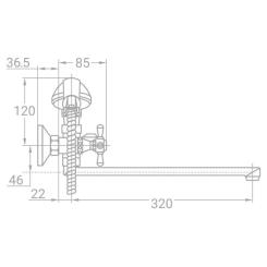 Смеситель TAU VN-2C260C Фото 2
