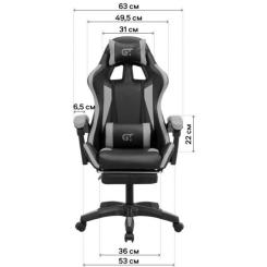 Кресло игровое GT Racer X-2323 Black/Blue Фото 6