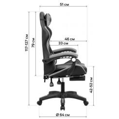 Кресло игровое GT Racer X-2323 Black/Blue Фото 7
