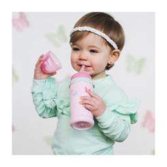Поильник-непроливайка Canpol babies Butterfly Розовый 350 мл Фото 2